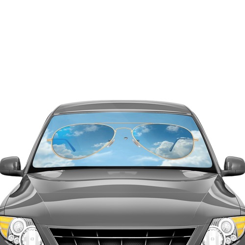 Aviator Sunglasses Umbrella Car Sun Shade