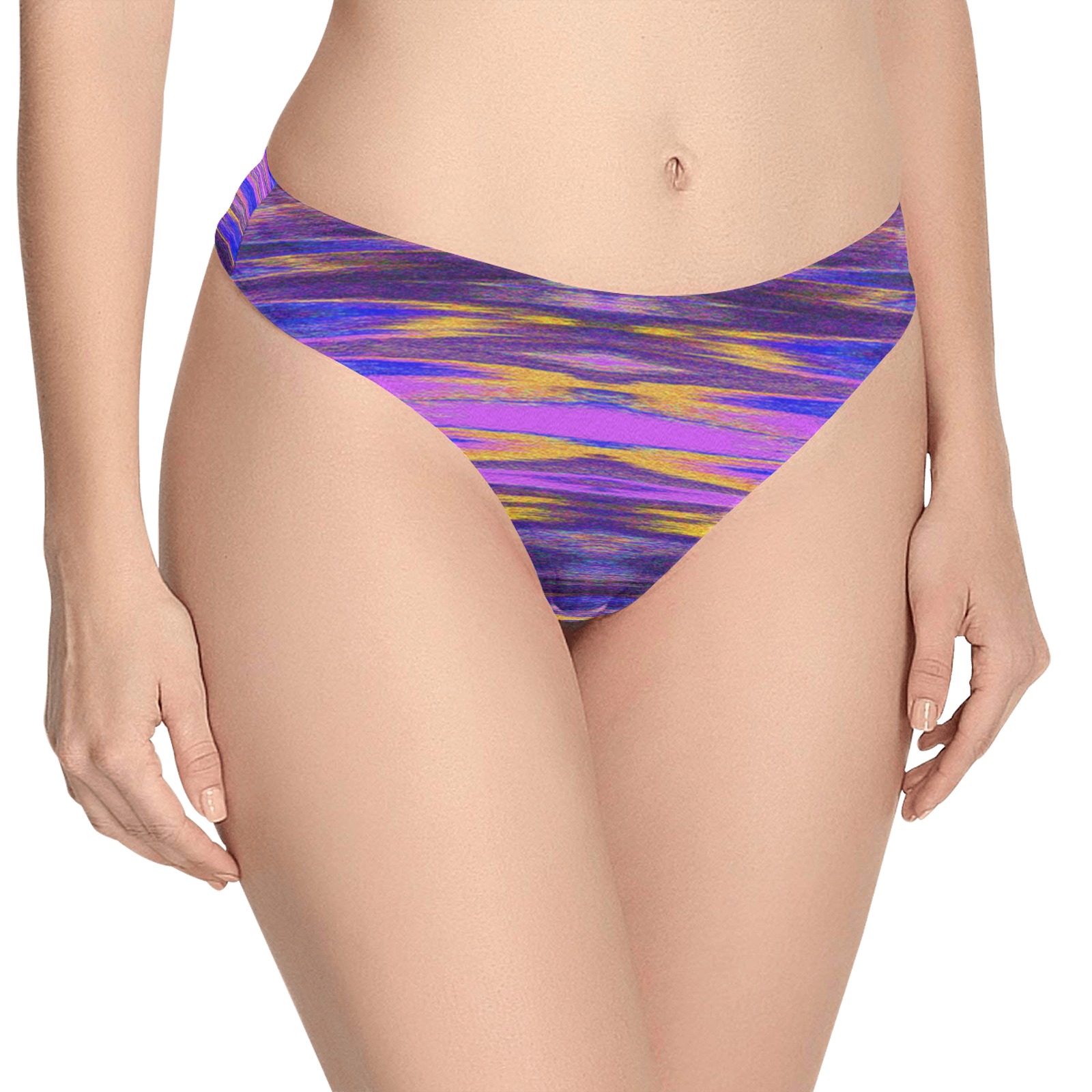 Colorful mess Women's All Over Print Thongs (Model L30)