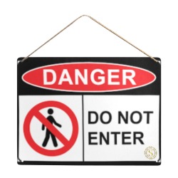 SweetSugar DangerSign Metal Sign 16"x12"