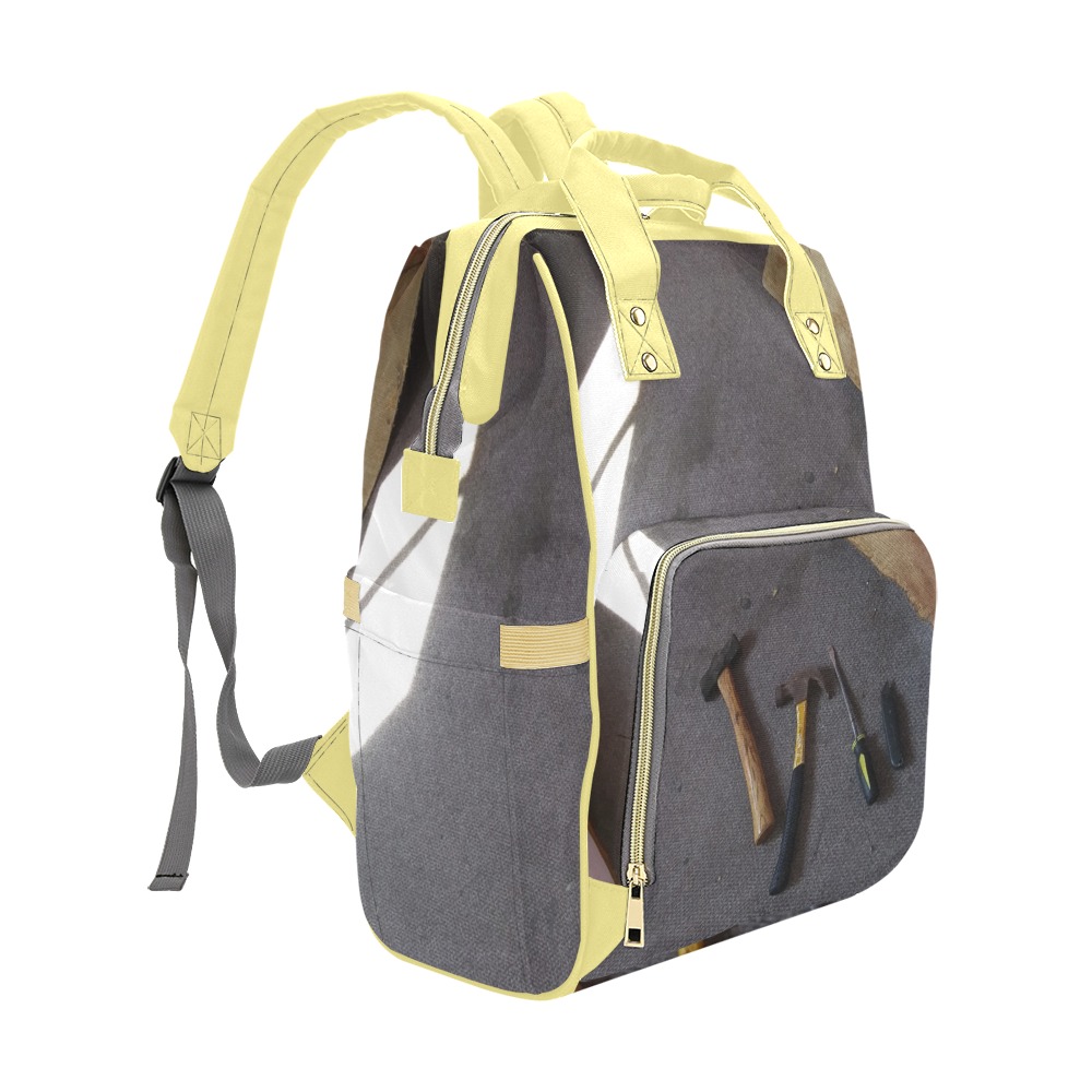 My DIY project in WV with light yellow straps Multi-Function Diaper Backpack/Diaper Bag (Model 1688)