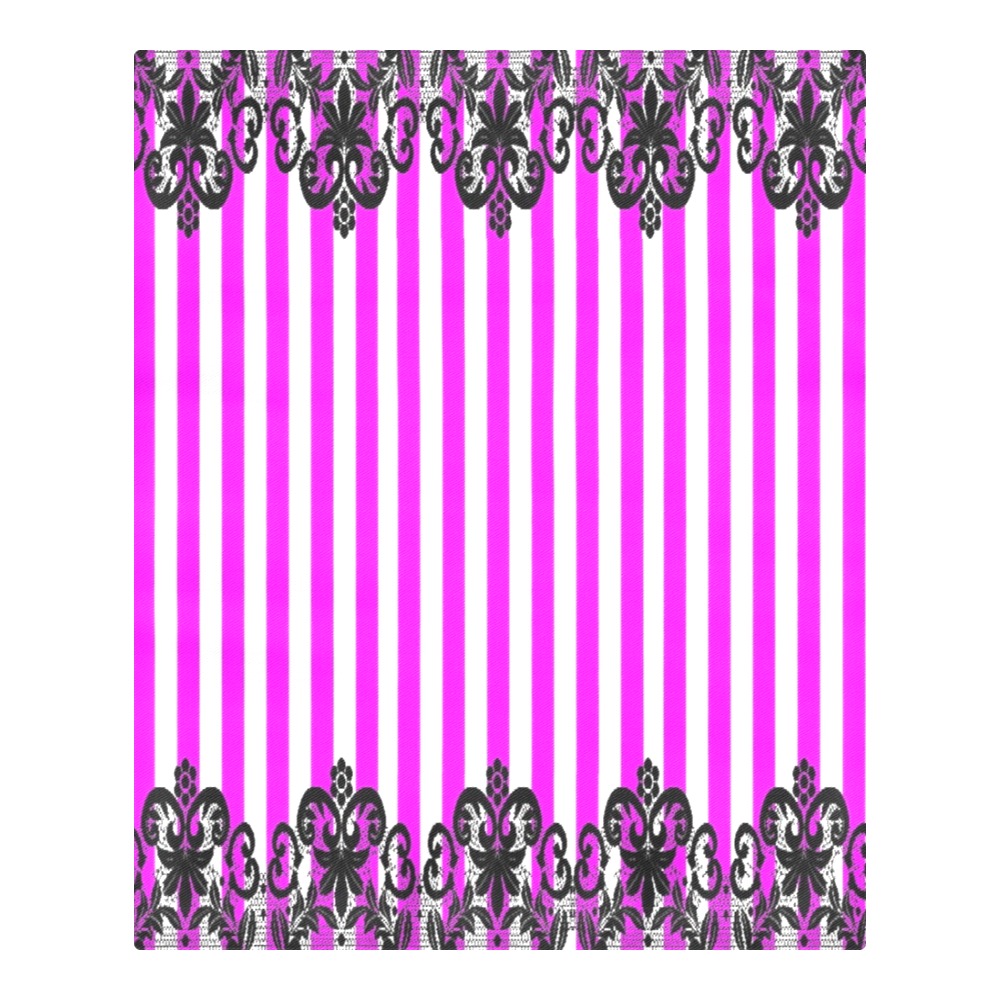 VSPinkStripeLaceIII2015 Pattern 3-Piece Bedding Set