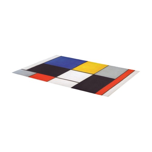 Composition A by Piet Mondrian Area Rug 7'x3'3''