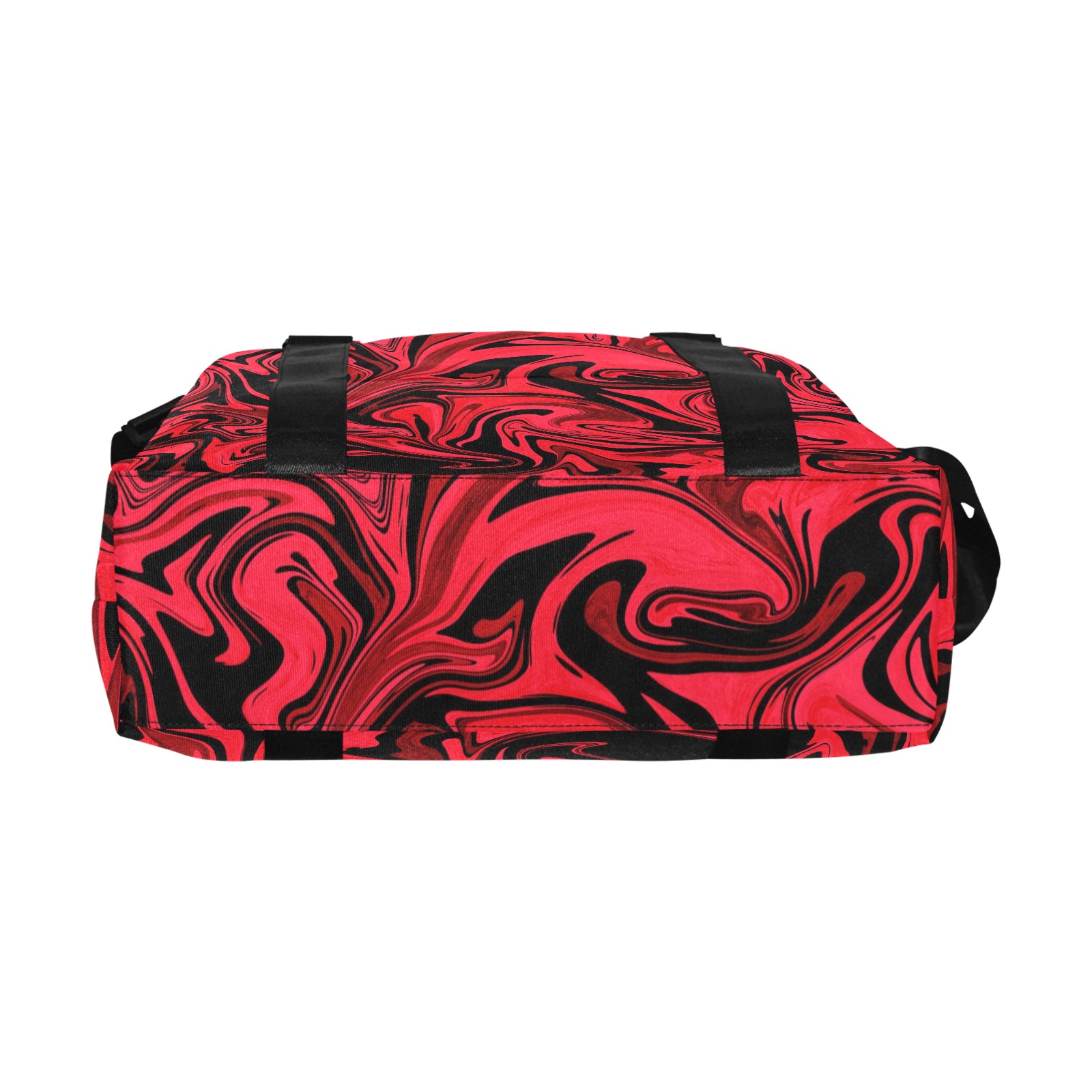 red and black marble Large Capacity Duffle Bag (Model 1715)