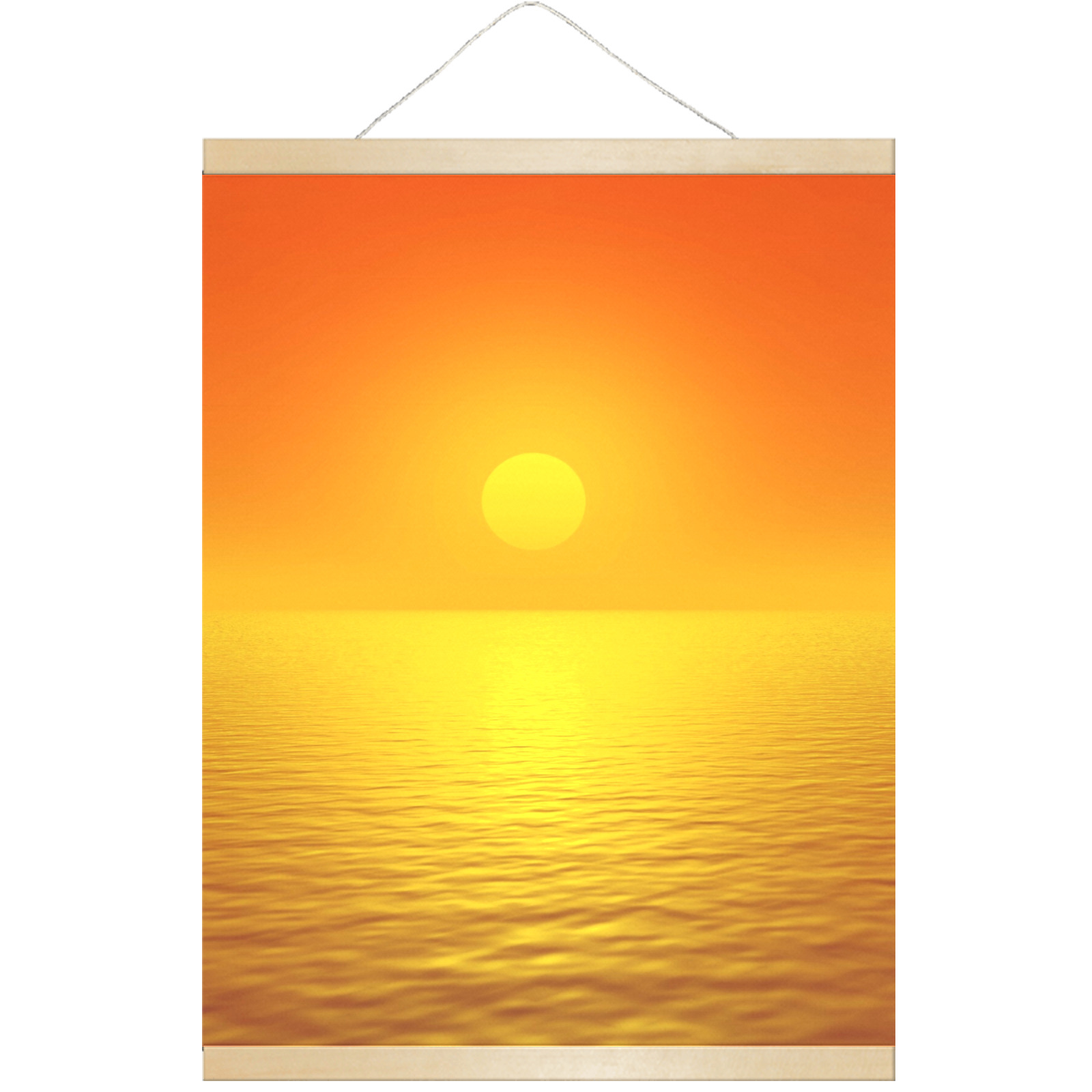Sunset Reflection Hanging Poster 18"x24"