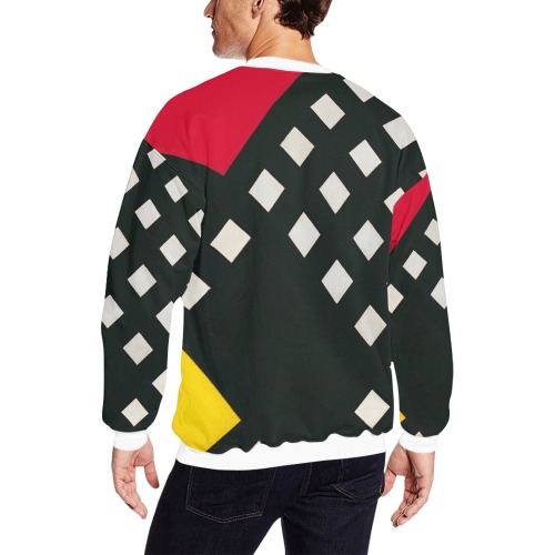 Counter-composition XV by Theo van Doesburg- All Over Print Crewneck Sweatshirt for Men (Model H18)