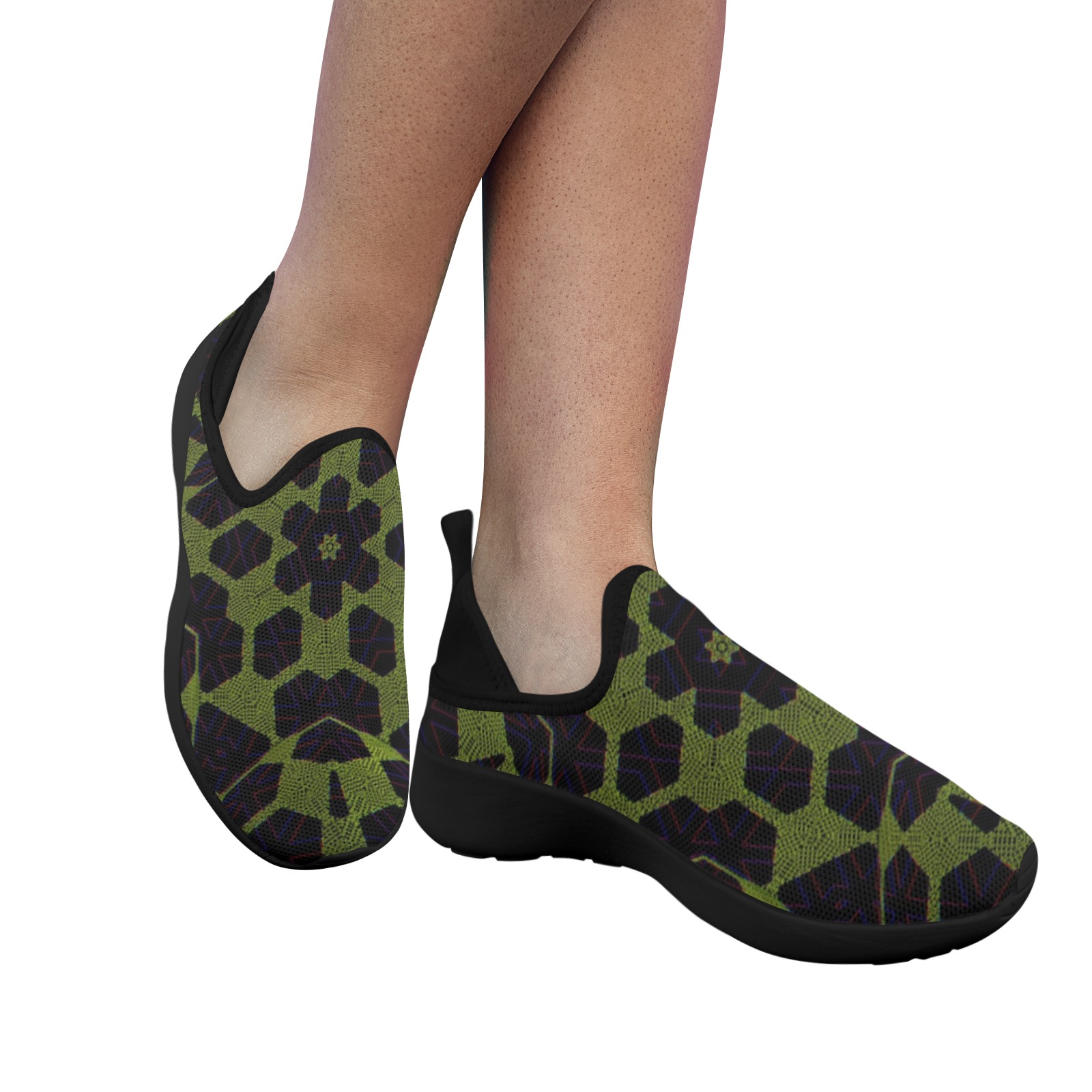 Greenhouse Fly Weave Drop-in Heel Sneakers for Women (Model 02002)