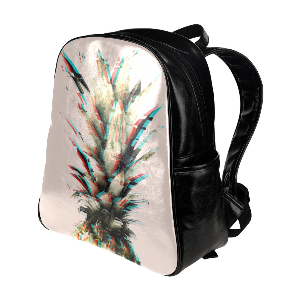 Modern Pineapple Multi-Pockets Backpack (Model 1636)