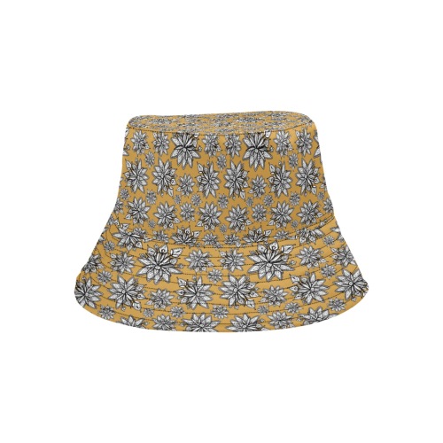 Creekside Floret - gold Unisex Summer Bucket Hat
