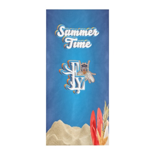 Summer Time Collectable Fly Beach Towel 32"x 71"