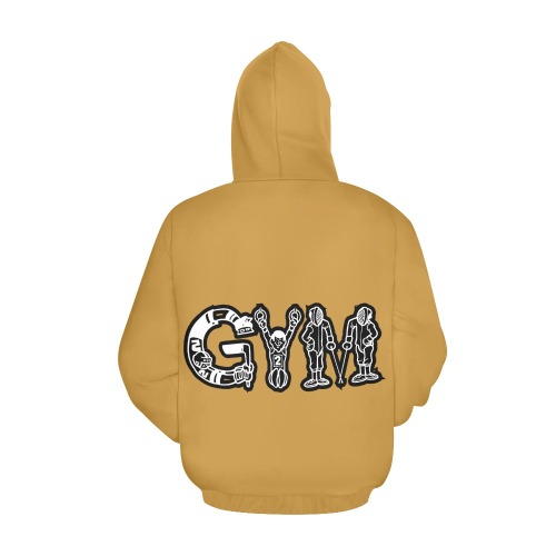GYM All Over Print Hoodie for Women (USA Size) (Model H13)