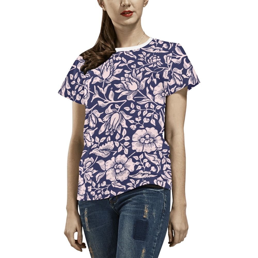 Shirt All Over Print T-Shirt for Women (USA Size) (Model T40)