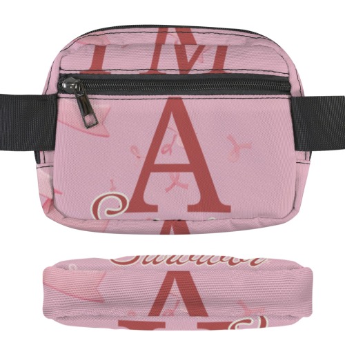 Breast Cancer Awareness Small Belt Bag Belt Bag-Small (Model 1744)