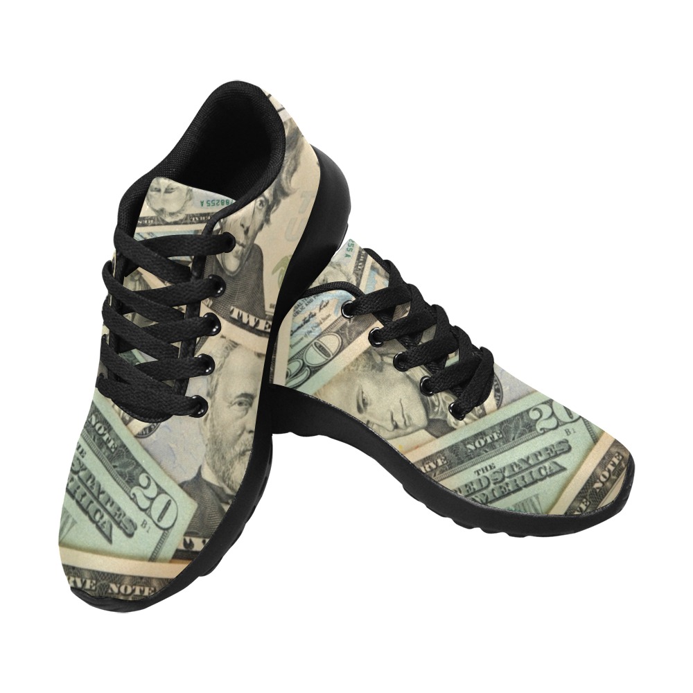 US PAPER CURRENCY Kid's Running Shoes (Model 020)