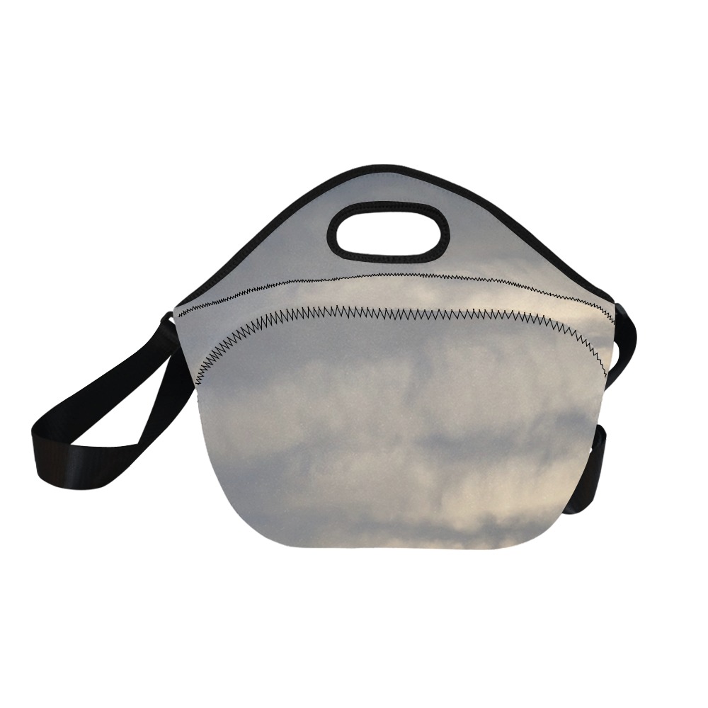 Rippled Cloud Collection Neoprene Lunch Bag/Large (Model 1669)