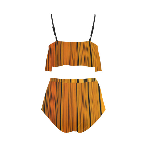 Butterfly Colors High Waisted Ruffle Bikini Set (Model S13)