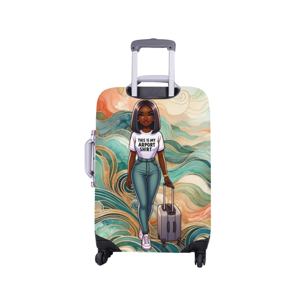 Jet-Set Attitude Luggage Cover Luggage Cover/Small 18"-21"