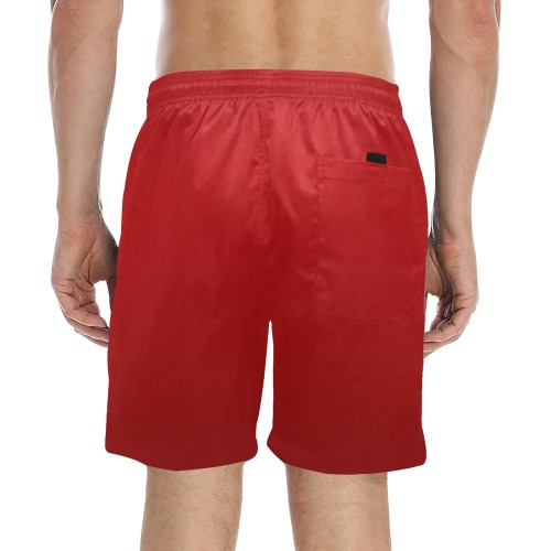 Canada Flag Shorts Funny Canada Swimshorts Men's Mid-Length Beach Shorts (Model L51)