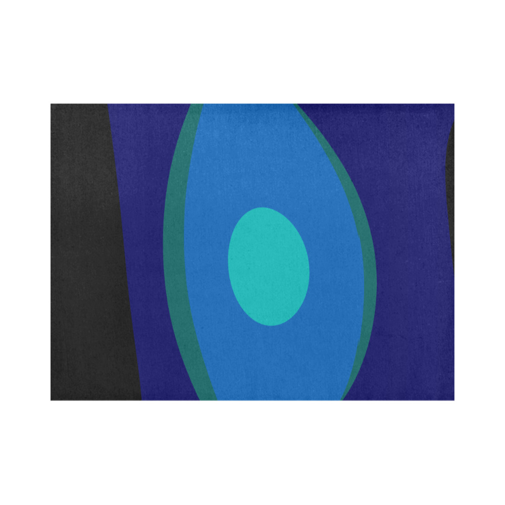 Dimensional Blue Abstract 915 Placemat 14’’ x 19’’ (Six Pieces)
