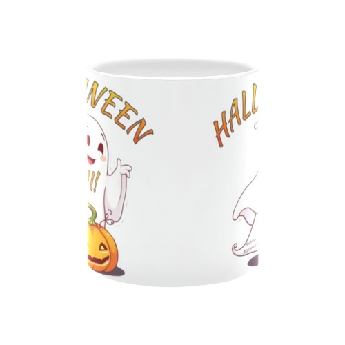 Hi ! Halloween White Mug(11OZ)