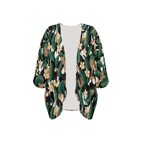 Toucans in banana leaf 55P