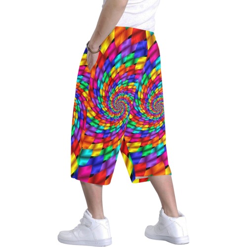 Wild Waves Men's All Over Print Baggy Shorts (Model L37)