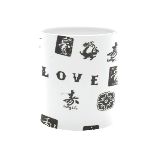Happiness, Harmony, Long Life, Love Custom White Mug (11OZ)
