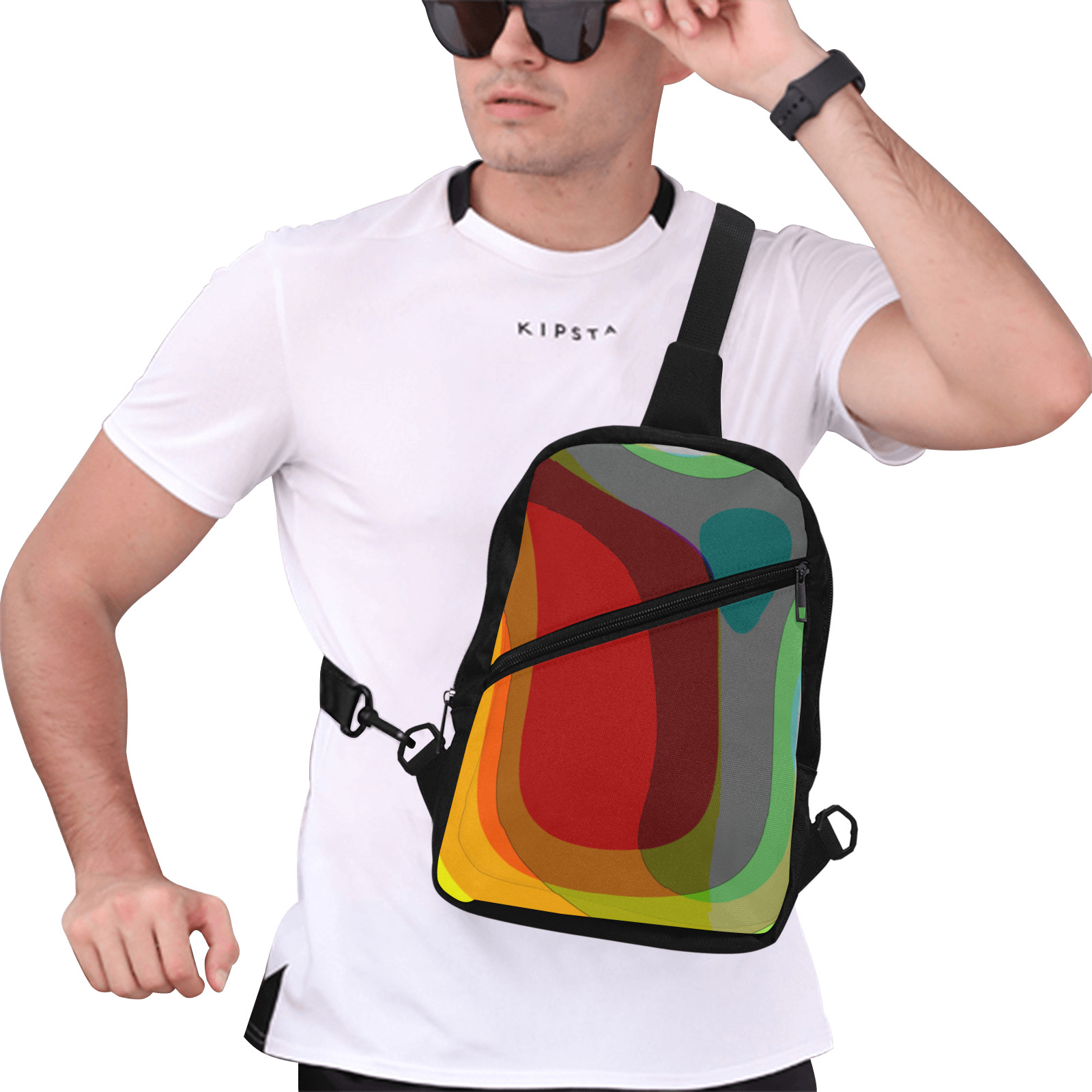 Colorful Abstract 118 Men's Chest Bag (Model 1726)