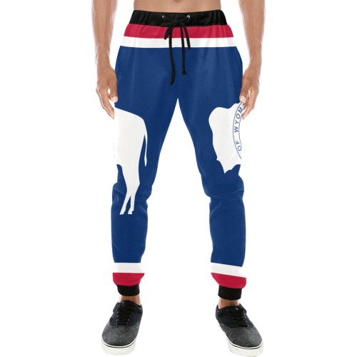 mxcp2000px-Flag_of_Wyoming.svg Men's All Over Print Sweatpants (Model L11)