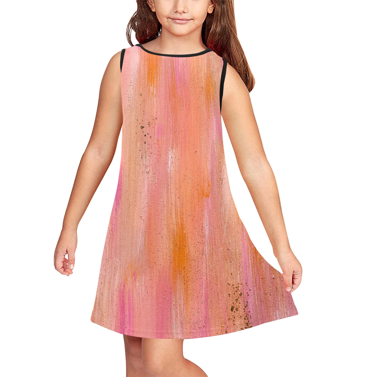 Alicia Girls' Strapless Dress Girls' Sleeveless Dress (Model D58)