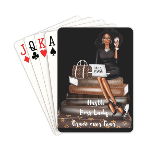 BossLadyPNG1 Playing Cards 2.5"x3.5"