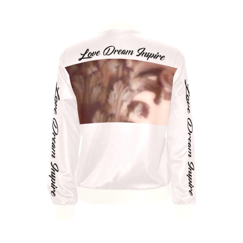 Ballet Pink: Corinthian Column Jacket #LoveDreamInspireCo All Over Print Bomber Jacket for Women (Model H36)