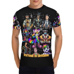 fetish is diverse by Fetishworld All Over Print T-Shirt for Men (USA Size) (Model T40)