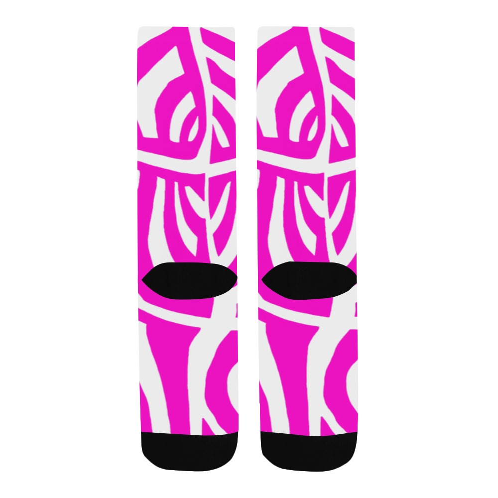 aaa pink Men's Custom Socks