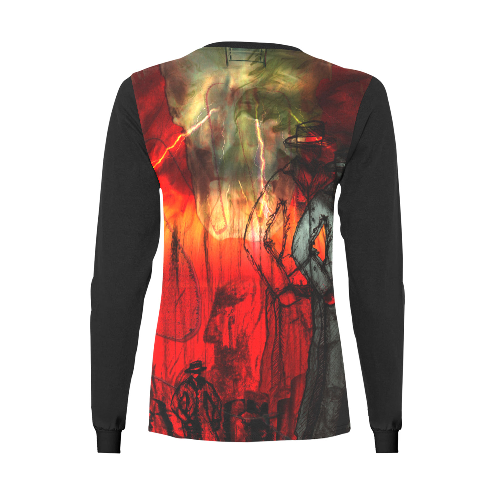 DYSTOPIA Women's All Over Print Long Sleeve T-shirt (Model T51)