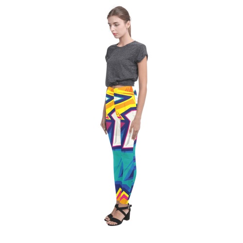 Colorful Abstract Geometric Cassandra Women's Leggings (Model L01)