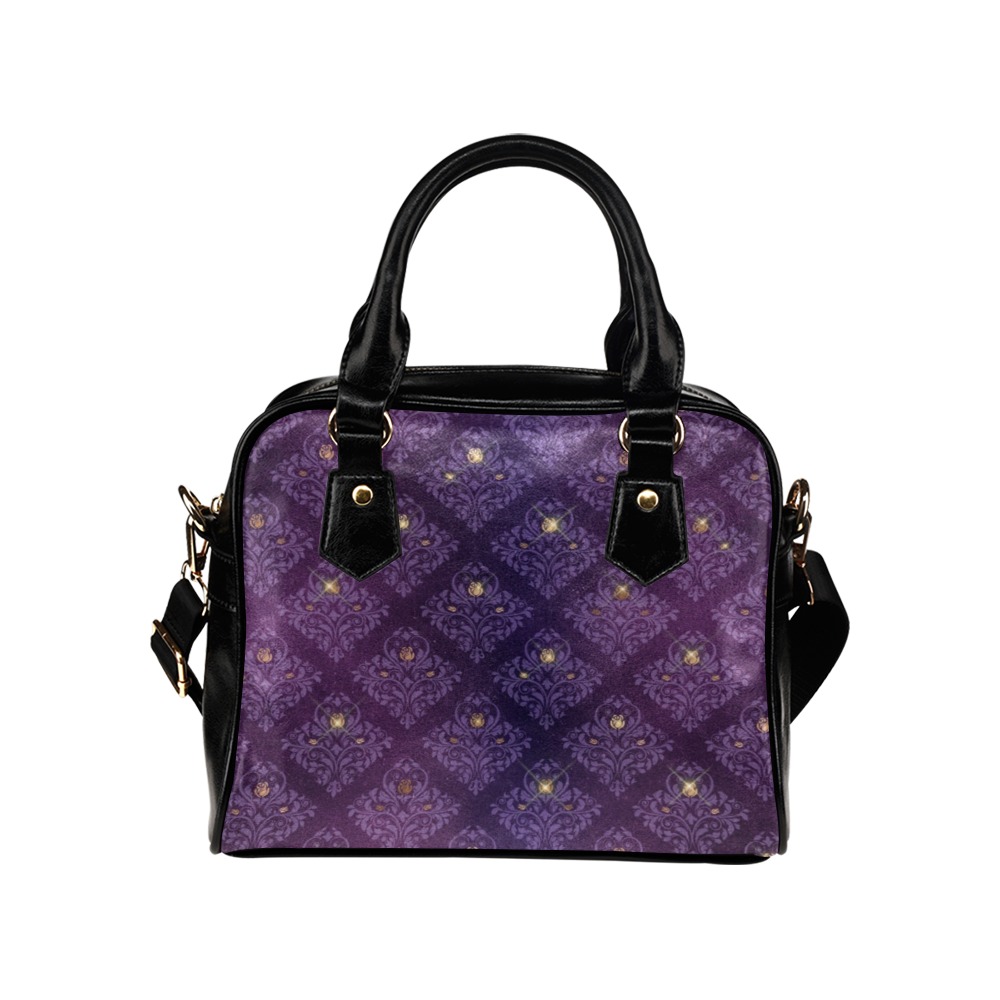 Vintage Purple Romance #102 | Shoulder Handbag (Model 1634)