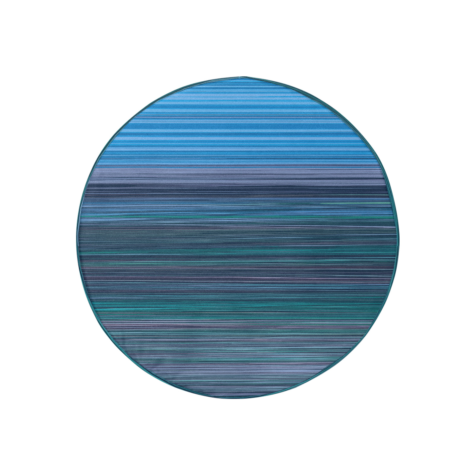 Abstract Blue Horizontal Stripes 30 Inch Spare Tire Cover