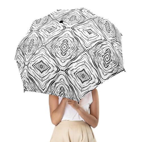 abstract-pattern Semi-Automatic Foldable Umbrella (Model U12)