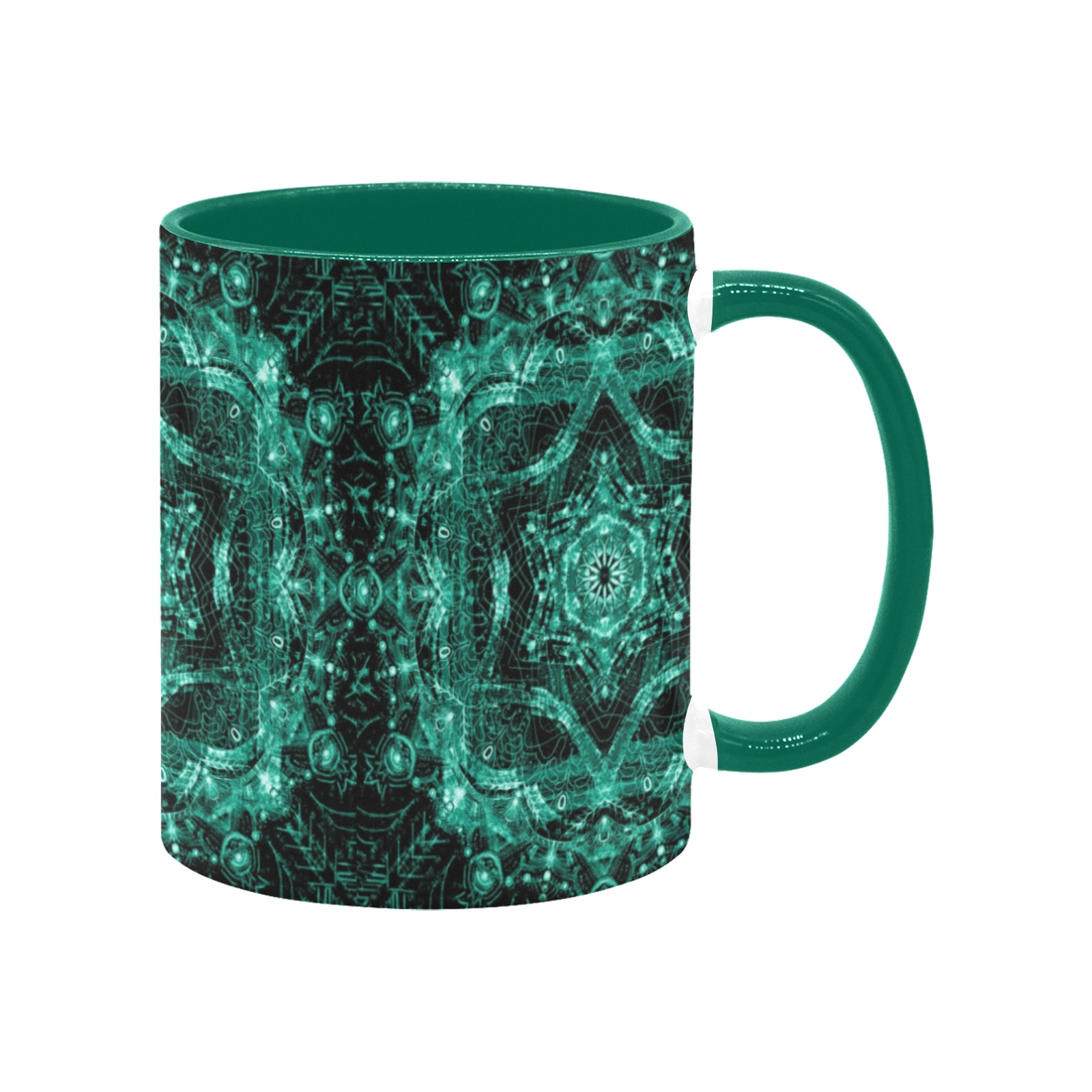 maguen green Custom Inner Color Mug (11oz)