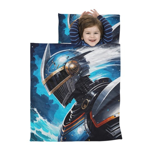 Futuristic space knight hero warrior Kids' Sleeping Bag
