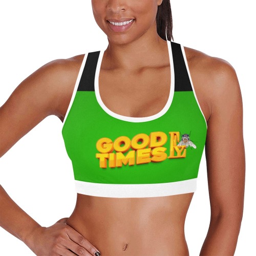 Good Times Collectable Fly Women's All Over Print Sports Bra (Model T52)