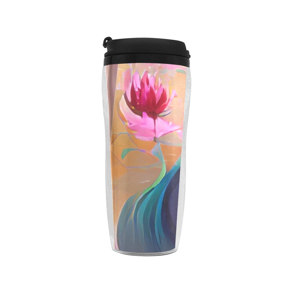 Lotus_Blossom_TradingCard Reusable Coffee Cup (11.8oz)