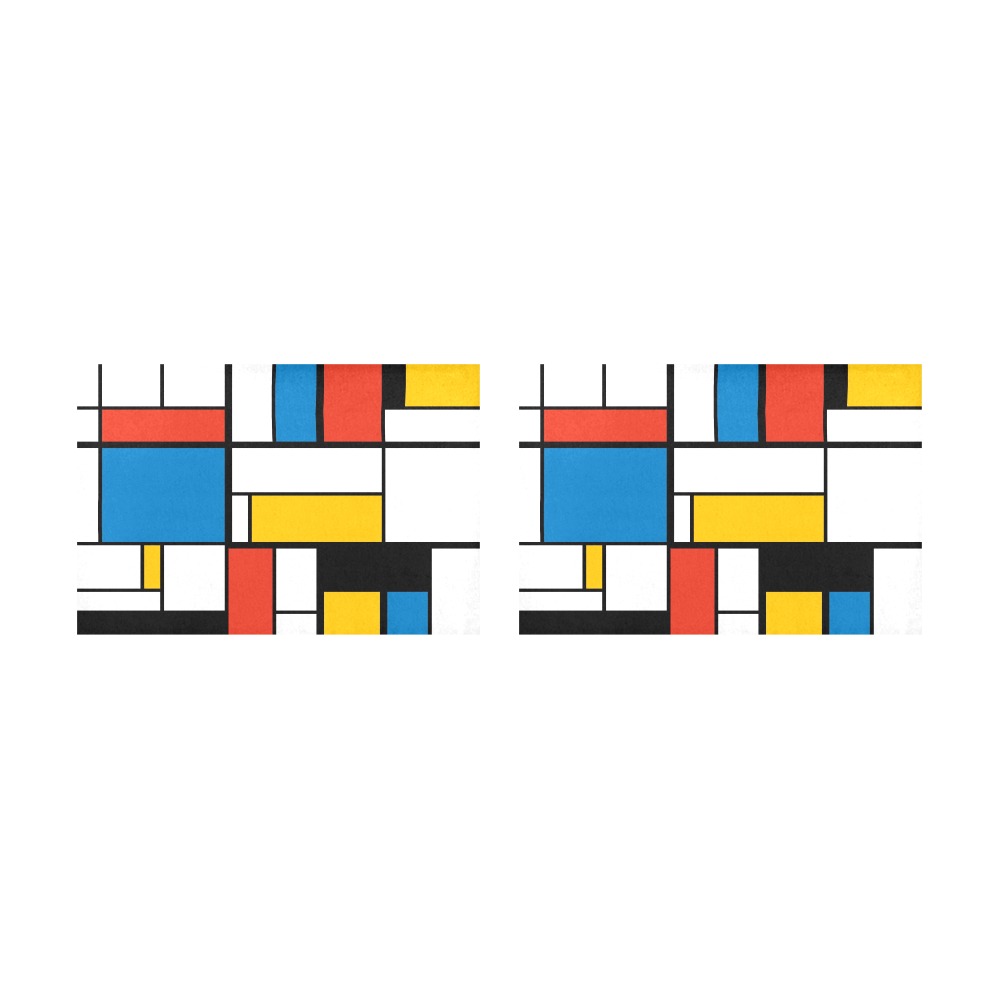 Mondrian De Stijl Modern Placemat 12’’ x 18’’ (Set of 2)
