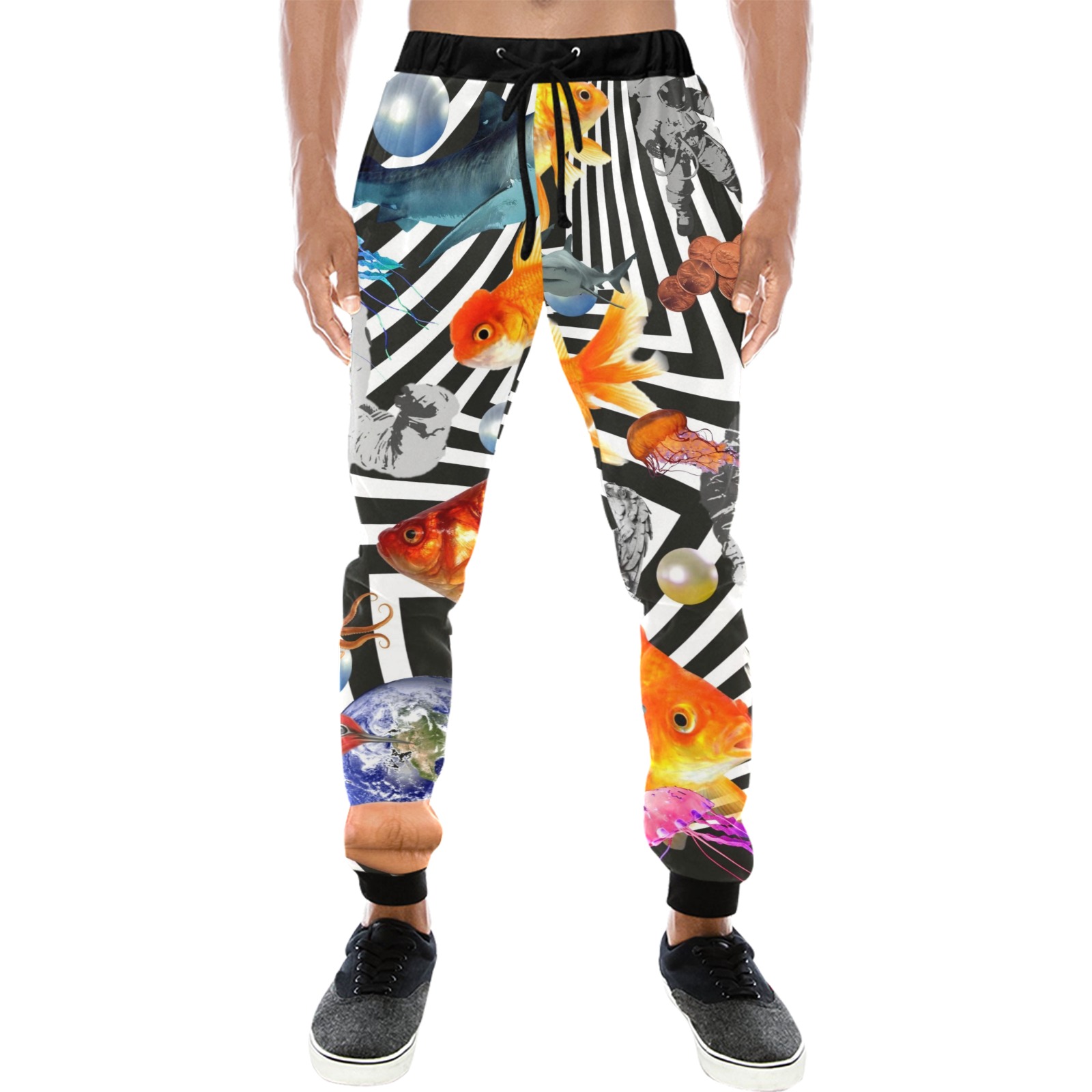 POINT OF ENTRY 2 Men's All Over Print Sweatpants (Model L11)