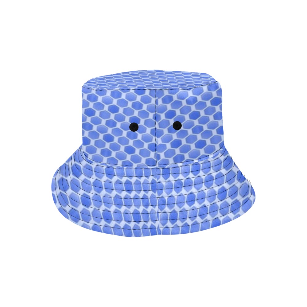 Dionio Clothing - Motorcycle Fetish Bucket Hat (Yellow Shield Logo) All Over Print Bucket Hat for Men