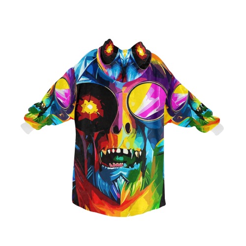 Horrible colorful fantasy monster to scare all Blanket Hoodie for Men