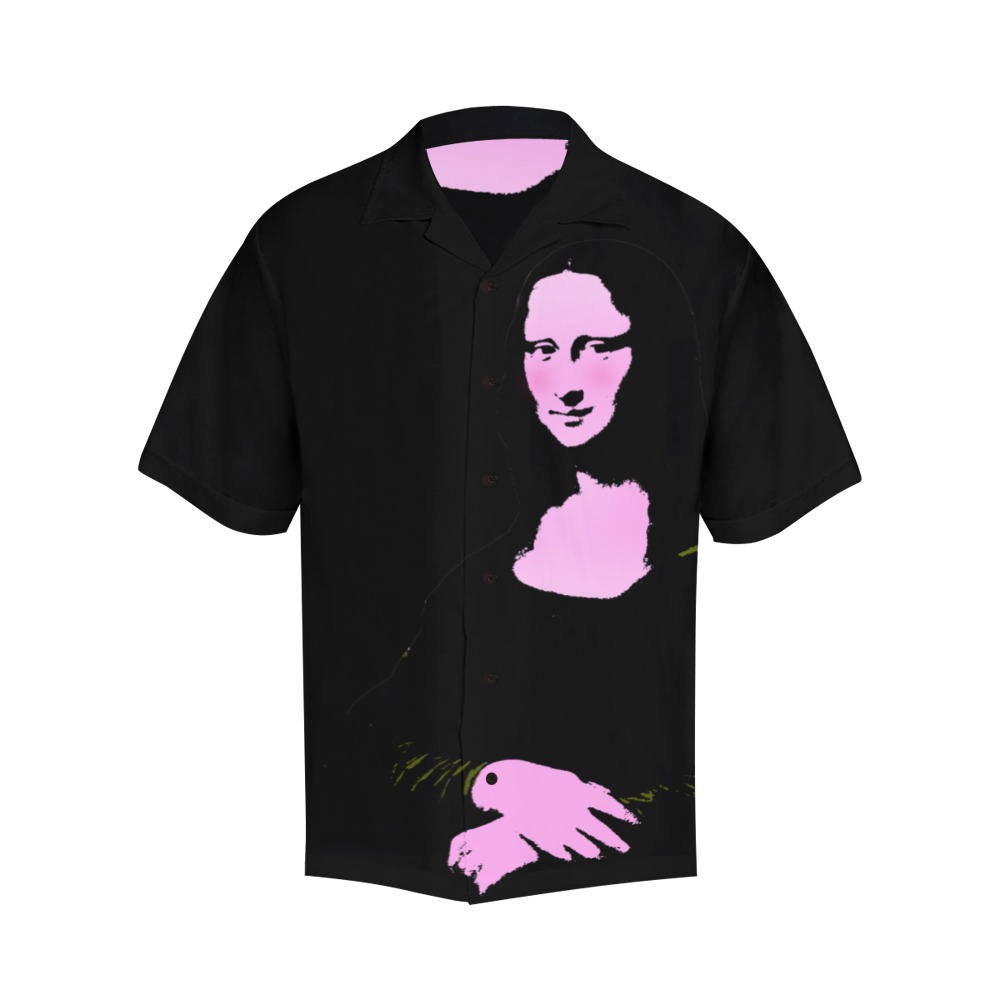 Mona Lisa Pop Art Style Hawaiian Shirt with Merged Design (Model T58)