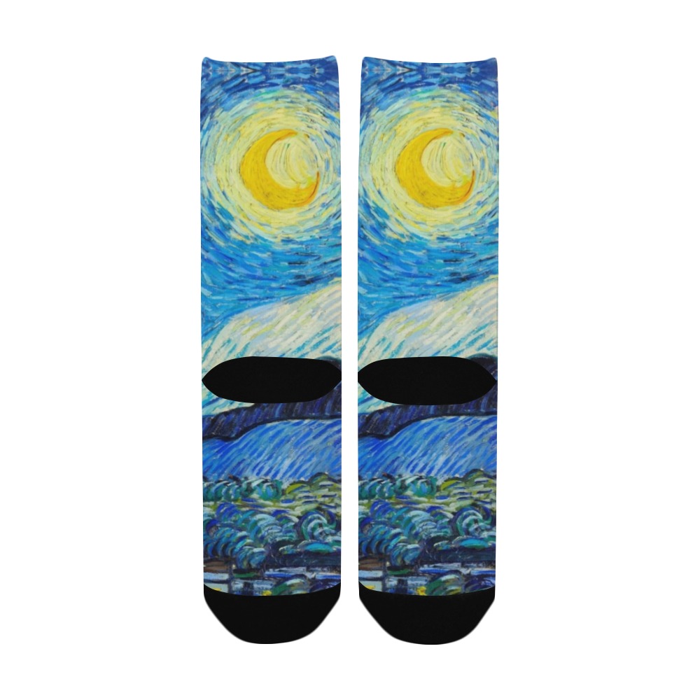 Starry Night Custom Socks for Women