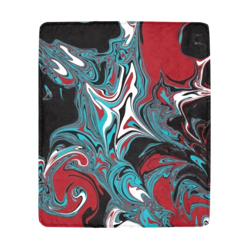 Dark Wave of Colors Ultra-Soft Micro Fleece Blanket 50"x60"