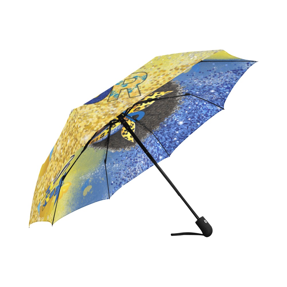 Down Syndrome Awareness Umbrella Auto-Foldable Umbrella (Model U04)